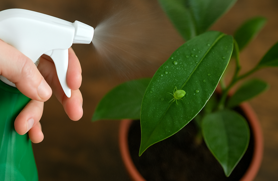 緑の小さい虫はダニ？その発生する原因と観葉植物への対処法 | 虫退治、はじめました。