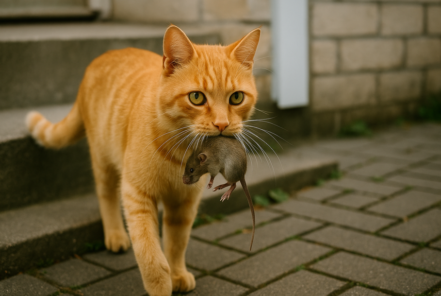 野良猫・飼い猫がネズミを持ってくるのをやめさせる具体的方法 | 虫退治、はじめました。
