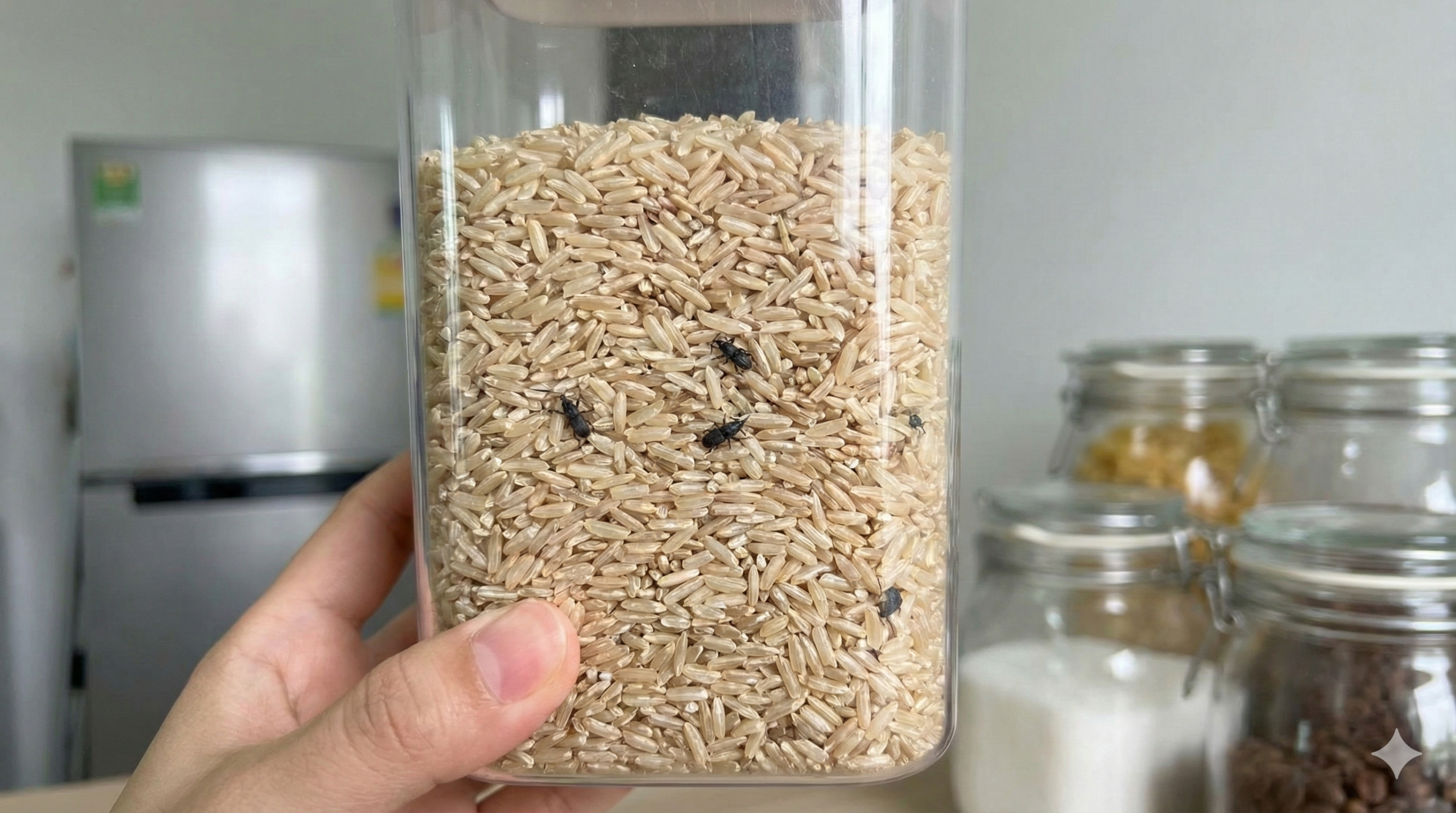 コクゾウムシを精米前の玄米の中で発見した時の判断と安全対策 | 虫退治、はじめました。